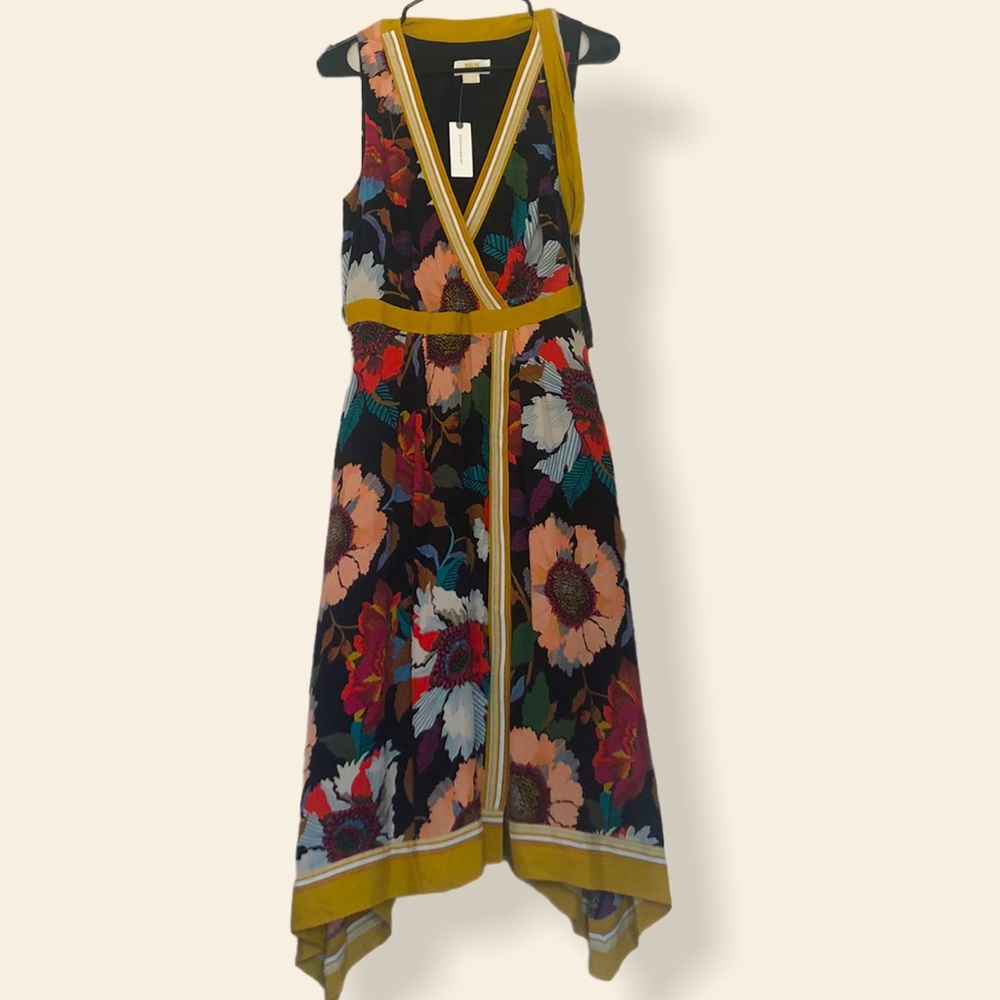 Maeve by Anthro Botanica Sleeveless Wrap Dress